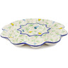 Polish Pottery Egg Plate 11&quot; Easter Day