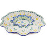 Polish Pottery Egg Plate 11&quot; Hopping In Love