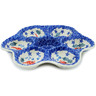 Polish Pottery Egg Plate 8&quot; Angel Fish