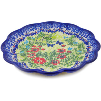 Polish Pottery Egg Plate 8" Metamorphosis