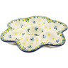 Polish Pottery Egg Plate 8&quot; Sheep In The Meadow