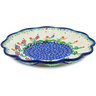 Polish Pottery Egg Plate 8&quot; Spring Flowers