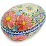 Polish Pottery Egg Shaped Jar 7&quot; Aster UNIKAT