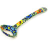 Polish Pottery Egg Spoon Primary Poppies UNIKAT