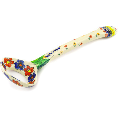 Polish Pottery Egg Spoon Summer Sleandor UNIKAT