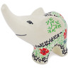 Polish Pottery Elephant Figurine 4&quot; Maraschino