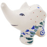 Polish Pottery Elephant Figurine 4&quot; Water Tulip