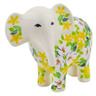 Polish Pottery Elephant Figurine 6&quot; Anemones At Dawn UNIKAT