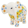 Polish Pottery Elephant Figurine 6&quot; Country Spring