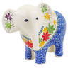 Polish Pottery Elephant Figurine 6&quot; Fall Vibes
