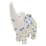 Polish Pottery Elephant Figurine 7&quot; Snow Is Falling