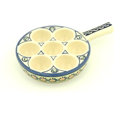 Polish Pottery Escargot Dish 8&quot;