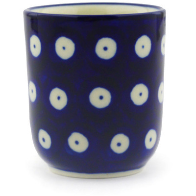 Polish Pottery Espresso Cup 2 oz Blue Eyes