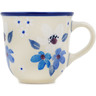 Polish Pottery Espresso Cup 2 oz Bunches Of Beauty UNIKAT