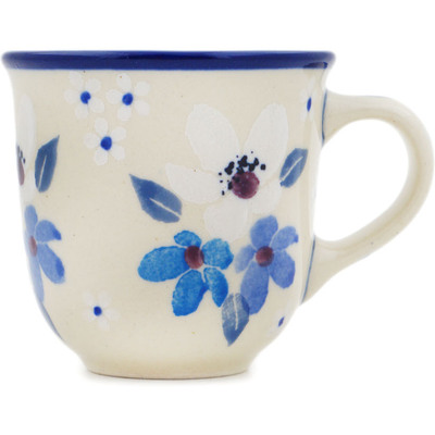 Polish Pottery Espresso Cup 2 oz Bunches Of Beauty UNIKAT