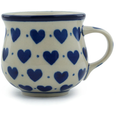 Polish Pottery Espresso Cup 2 oz Hearts Delight