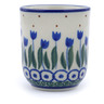 Polish Pottery Espresso Cup 2 oz Water Tulip