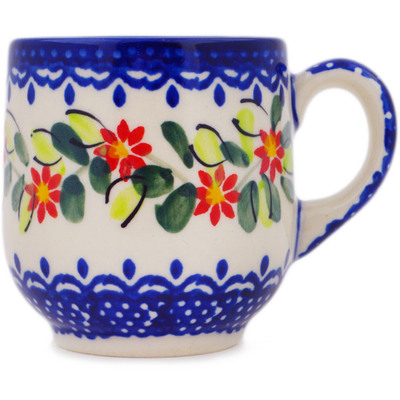 Polish Pottery Espresso Cup 4 oz Elegant Garland