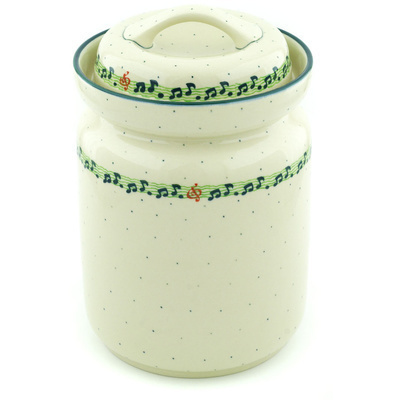Polish Pottery Fermenting Crock with Waterseal Airlock Musical Dance