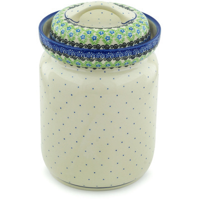 Polish Pottery Fermenting Crock with Waterseal Airlock Prairie
