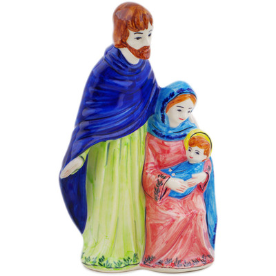 Polish Pottery Figurine Nativity Set 9&quot; UNIKAT