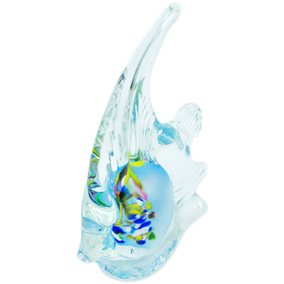 Glass Fish Figurine 6&quot; Blue