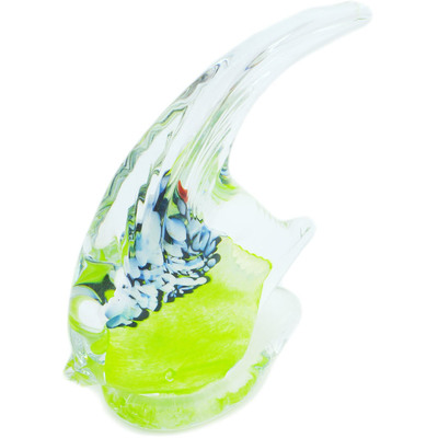 Glass Fish Figurine 6&quot; Lime Time