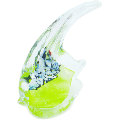 Glass Fish Figurine 6&quot; Lime Time