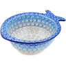 Polish Pottery Fish Shaped Bowl Blue-tiful Day UNIKAT
