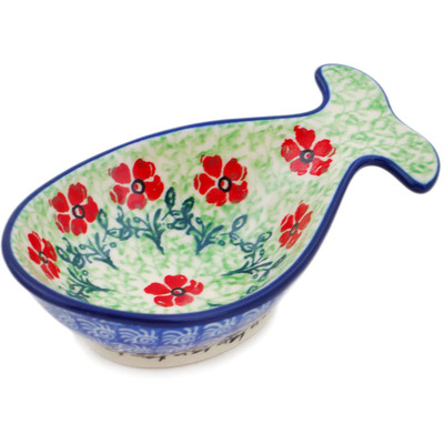 Polish Pottery Fish Shaped Bowl Maraschino