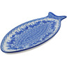 Polish Pottery Fish Shaped Platter 12&quot; UNIKAT