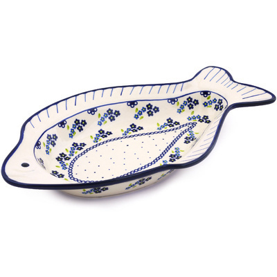 Polish Pottery Fish Shaped Platter 15&quot;