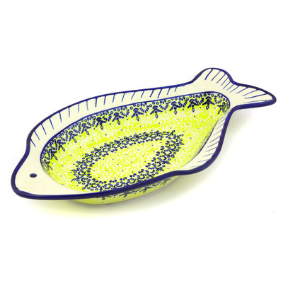 Polish Pottery Fish Shaped Platter 15&quot;