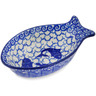 Polish Pottery Fish Shaped Platter 5&quot; Dancing Fish