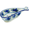 Polish Pottery Fish Shaped Platter 9&quot; Cornflower Wind UNIKAT