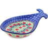 Polish Pottery Fish Shaped Platter 9&quot; Maraschino