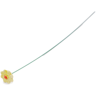 Polish Pottery Flower 0&quot;