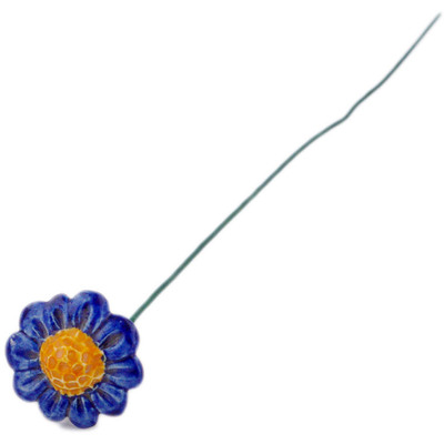 Polish Pottery Flower 0&quot; UNIKAT