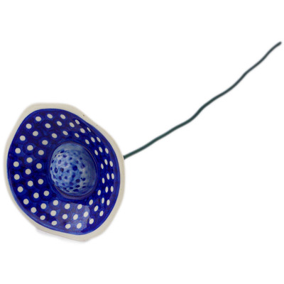 Polish Pottery Flower 0&quot; UNIKAT