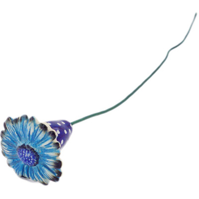 Polish Pottery Flower 0&quot; UNIKAT