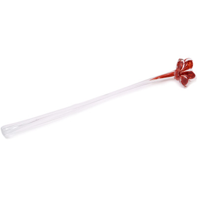 Glass Flower 19&quot; Red