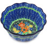 Polish Pottery Fluted Bowl 6&quot; Bountiful Basket UNIKAT