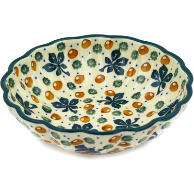 Polish Pottery Fluted Bowl 6-inch