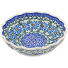 Polish Pottery Fluted Bowl 6-inch Marigold Morning
