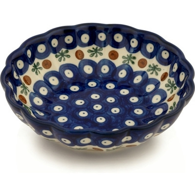 Polish Pottery Fluted Bowl 6-inch Mosquito