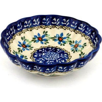 Polish Pottery Fluted Bowl 6-inch Shady Spring