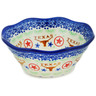 Polish Pottery Fluted Bowl 7&quot; Texas State