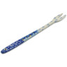 Polish Pottery Fondue Fork 9&quot; Deep Winter UNIKAT
