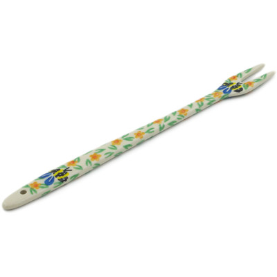 Polish Pottery Fondue Fork 9&quot; Honey Bee