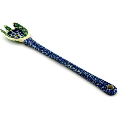 Polish Pottery Fork 12&quot; Blue Bliss